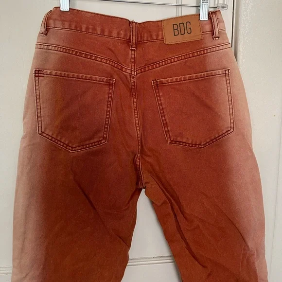BDG Rust Orange Baggy Jeans - Picture 6 of 6